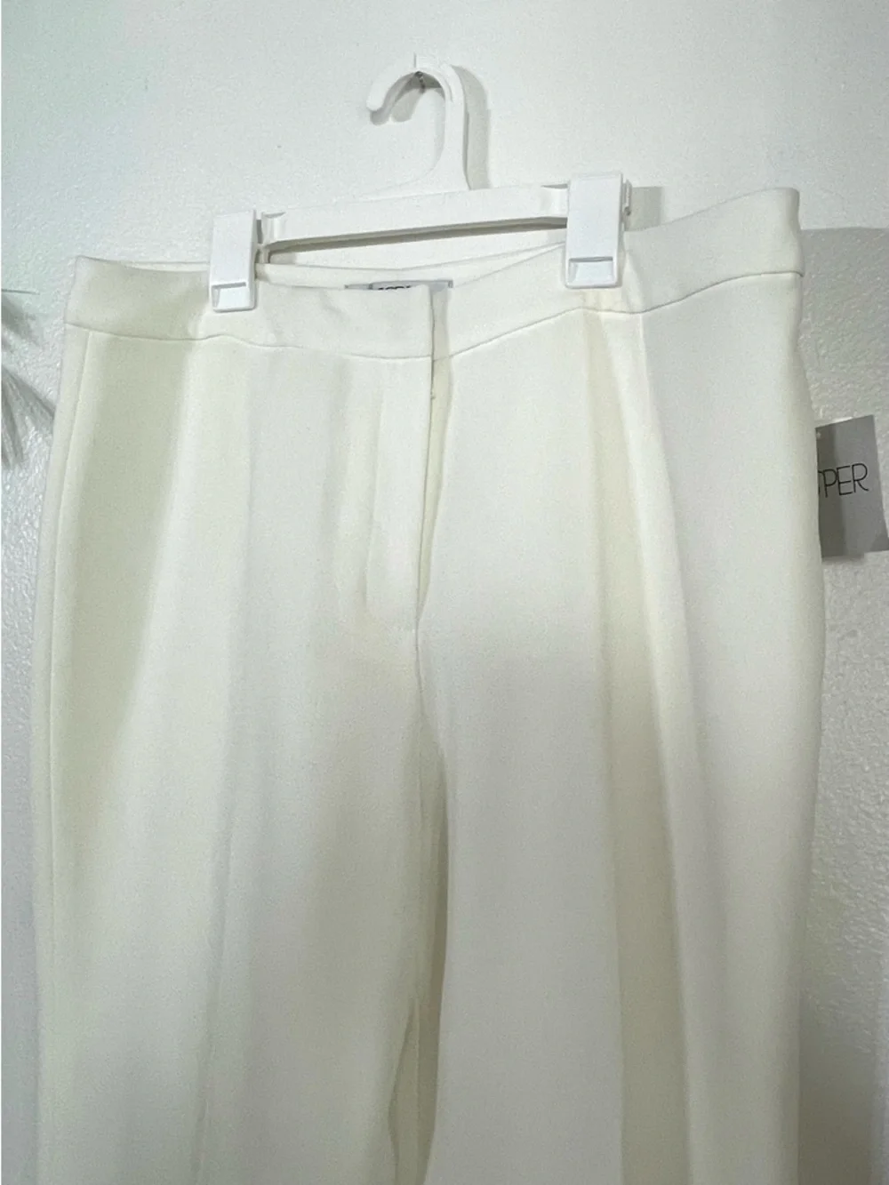 NWT Kasper Kate Classic Fit White Dress Pants Women’s Size 12 - Picture 4 of 6